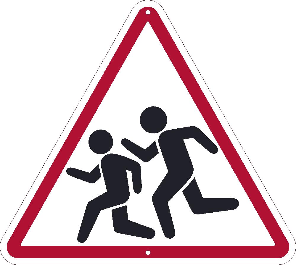 Дорожный знак осторожно дети
